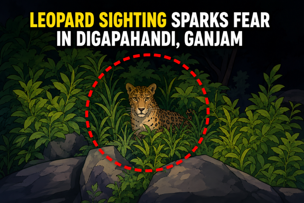 Leopard Sighting Sparks Fear in Ganjam’s Digapahandi Region