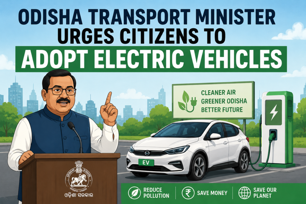 Odisha Transport Minister Urges Citizens to Adopt Electric Vehicles