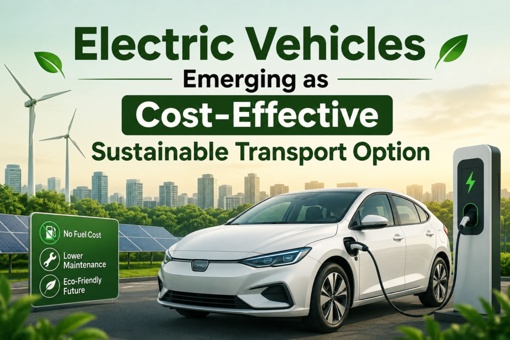 Electric Vehicles Emerging as Cost-Effective Sustainable Transport Option