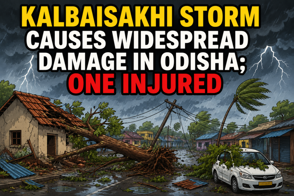 Kalbaisakhi Storm Causes Widespread Damage in Odisha; One Injured