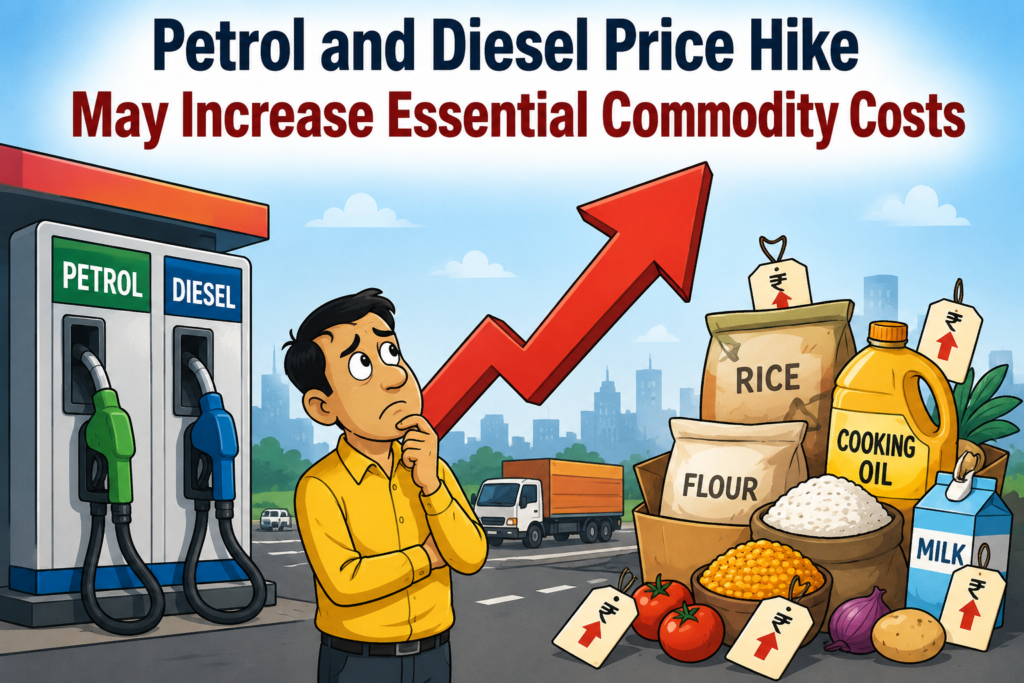 Petrol and Diesel Price Hike May Impact Essential Commodity Prices Across the Country
