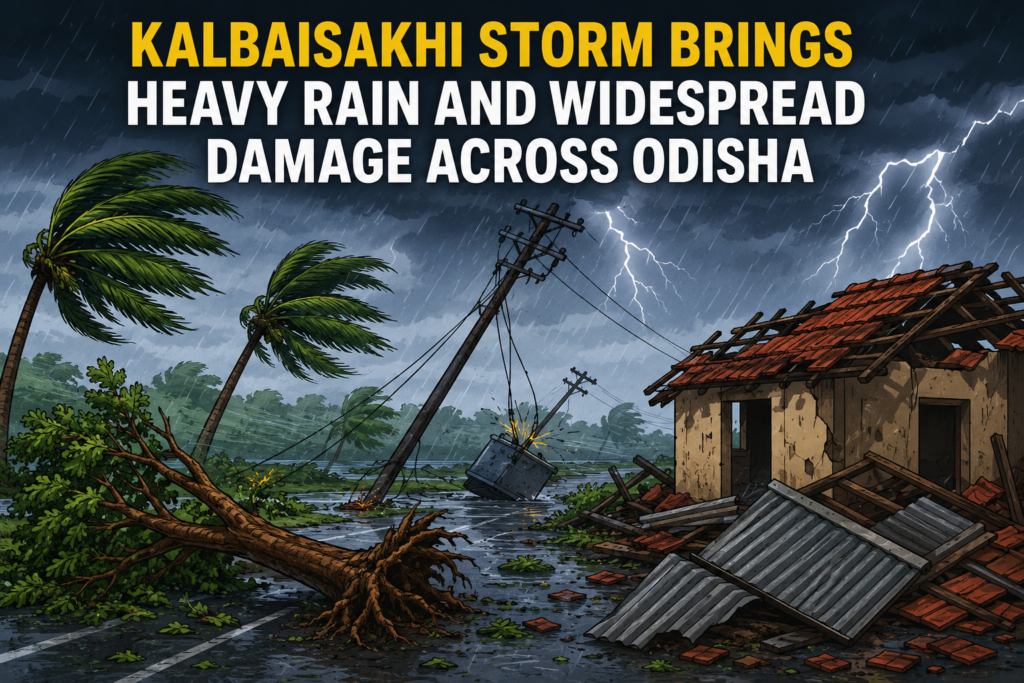 Kalbaisakhi Storm Brings Heavy Rain and Widespread Damage Across Odisha