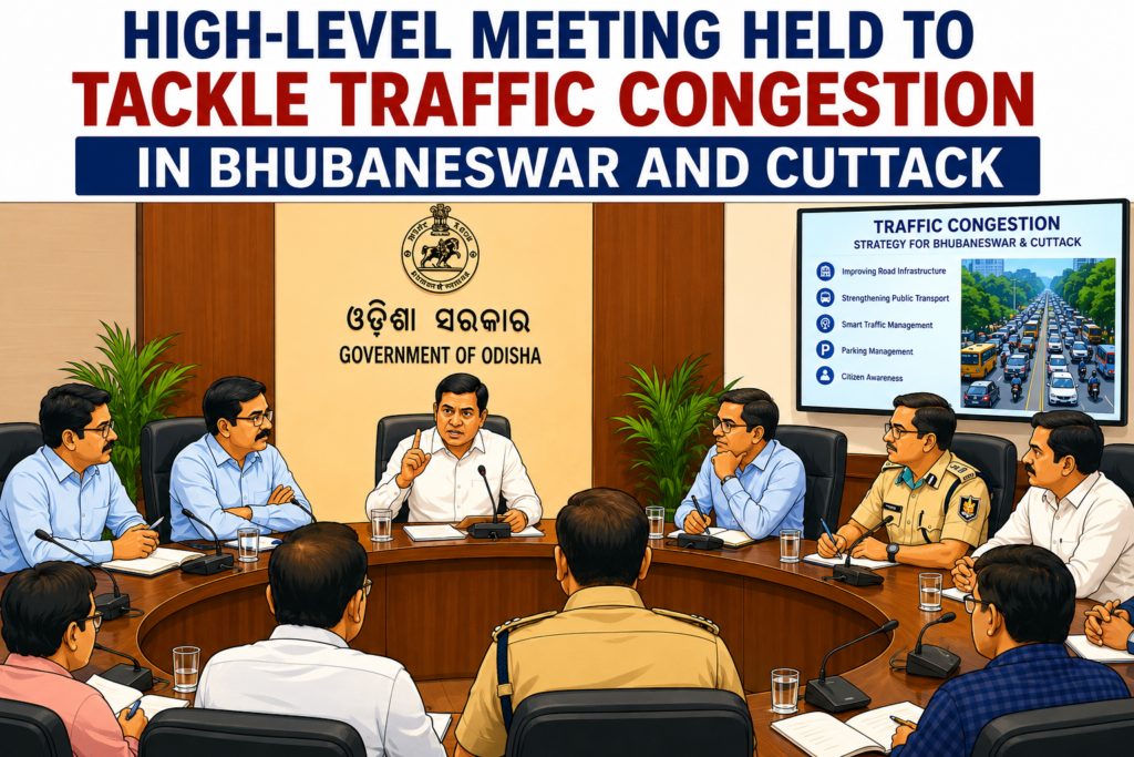 High-Level Meeting Held to Tackle Traffic Congestion in Bhubaneswar and Cuttack