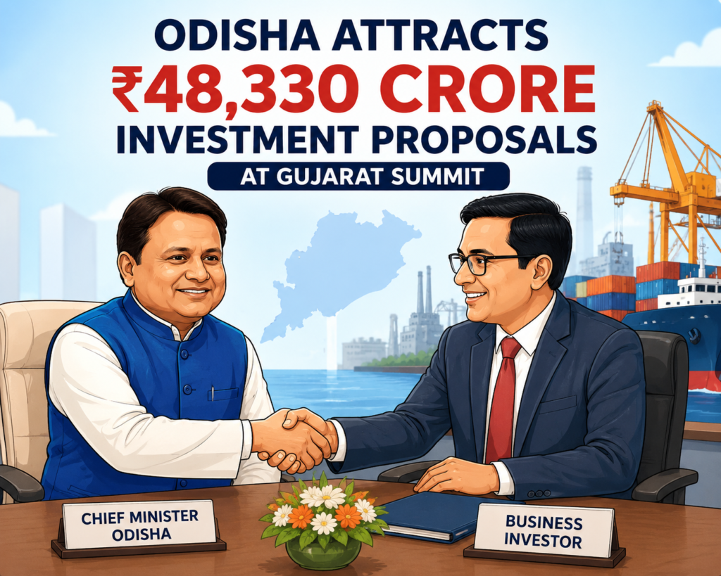 Odisha Attracts ₹48,330 Crore Investment Proposals at Gujarat Summit