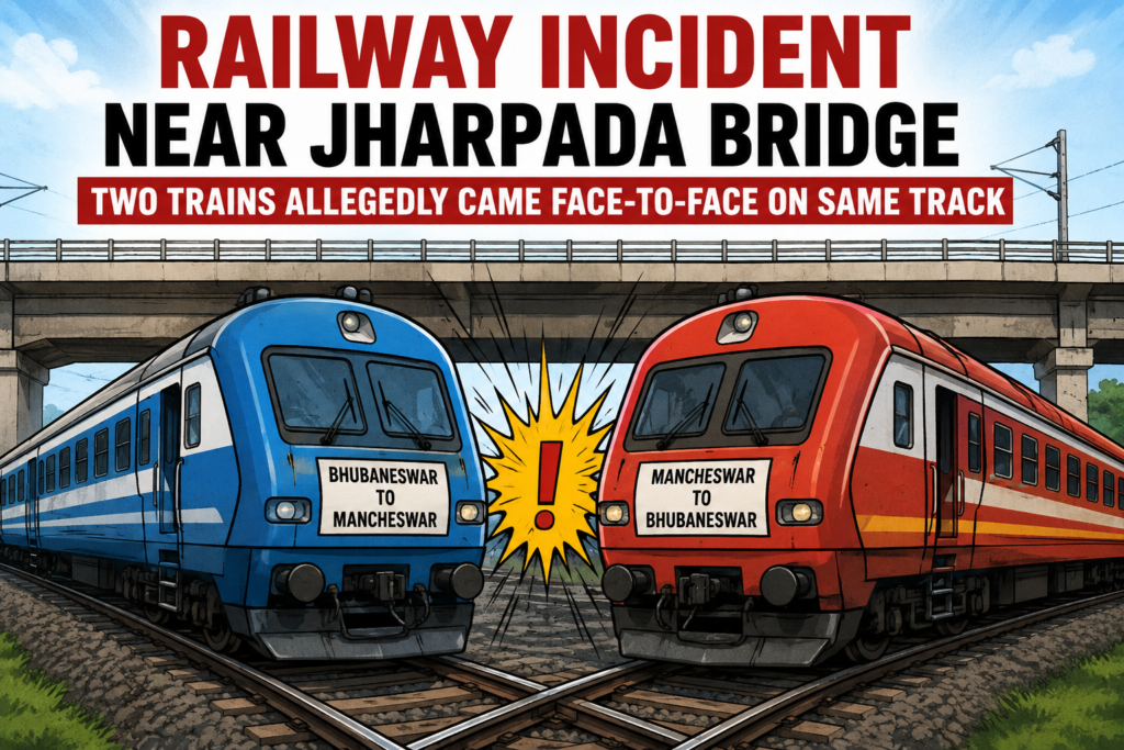 Railway Incident Reported Near Jharpada Bridge as Two Trains Allegedly Came Face-to-Face on Same Track