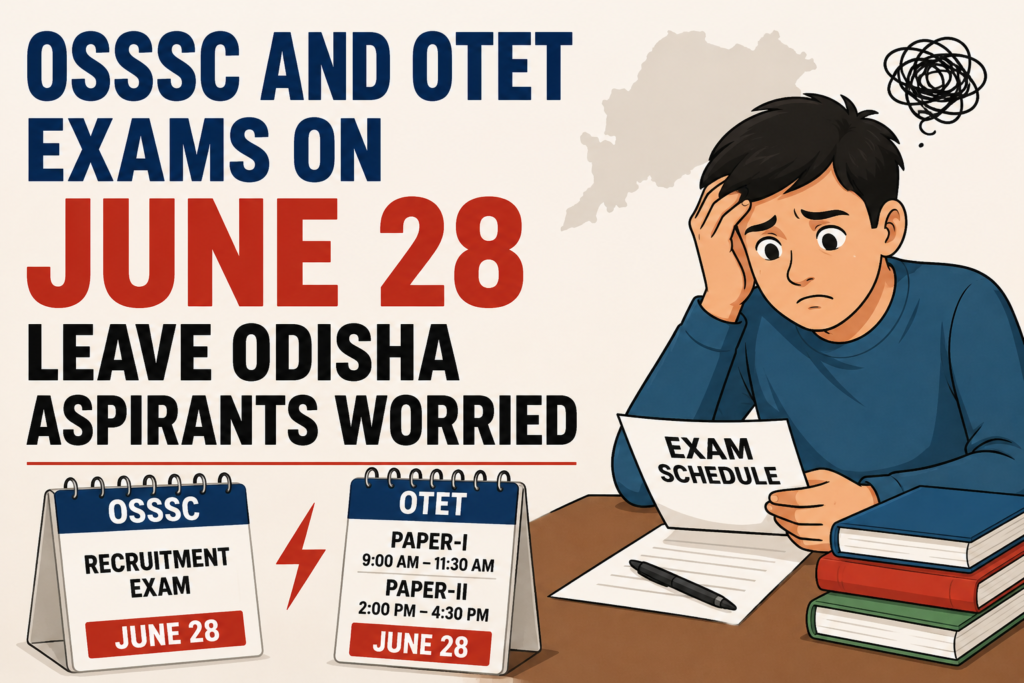 OSSSC and OTET Exams on June 28 Spark Concern Among Odisha Aspirants