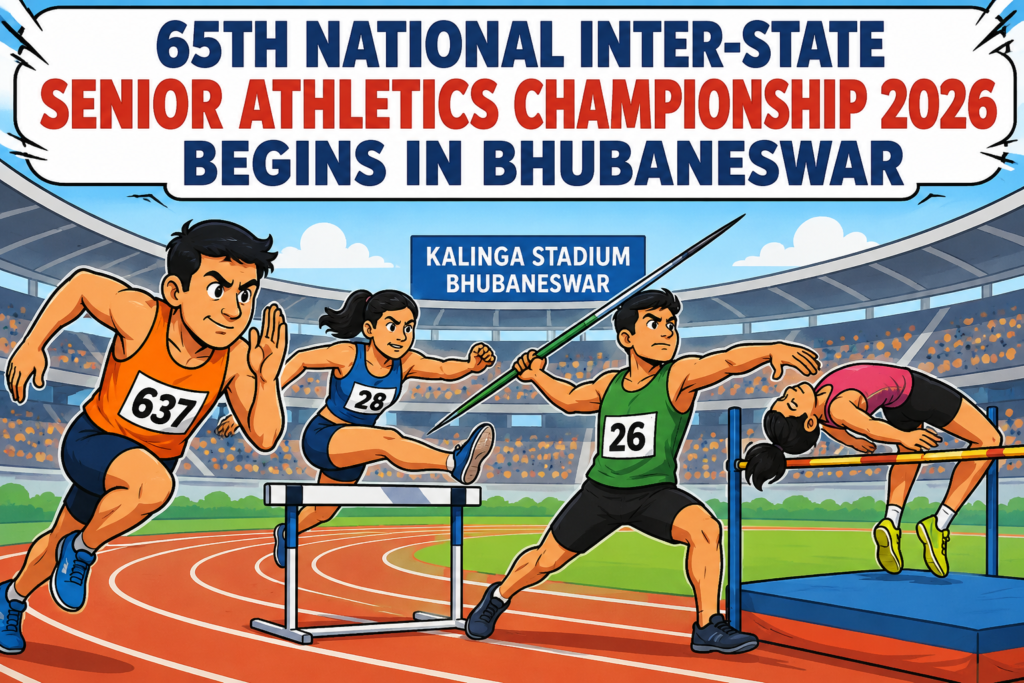 65th National Inter-State Senior Athletics Championship 2026 Set to Begin at Kalinga Stadium in Bhubaneswar