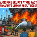 Major Fire Erupts at Oil Factory in Subarnapur's Ulunda Area, Triggers Panic