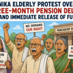 Binika Elderly Protest Over Three-Month Pension Delay in Odisha
