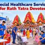Medical team and ambulance services deployed during Puri Rath Yatra 2026 for devotee safety.