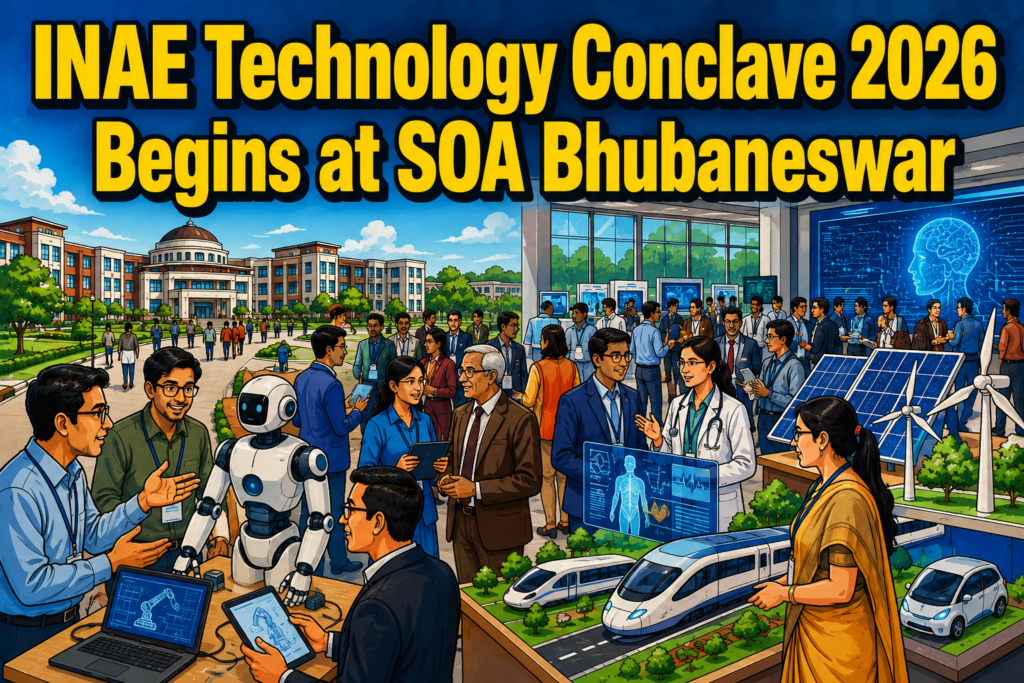 Delegates gather at SOA Bhubaneswar for the INAE Technology Conclave 2026 focused on engineering innovation and research.
