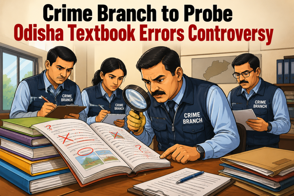 Crime Branch investigation into alleged Odisha textbook errors controversy