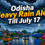 Dark monsoon clouds over Odisha as heavy rainfall is forecast till July 17.