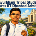 Sagram Marandi from Mayurbhanj celebrates his admission to IIT (ISM) Dhanbad after clearing JEE Advanced.