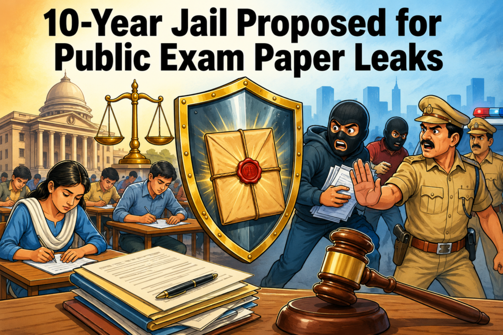 Representative image related to the proposed Public Exam Paper Leak Bill.