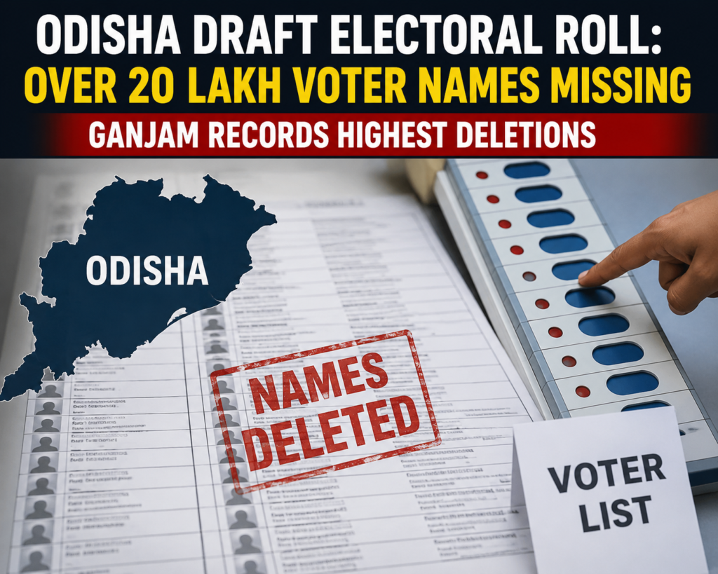 Odisha Draft Electoral Roll Shows Over 20 Lakh Missing Voter Names, Ganjam Records Highest Deletions