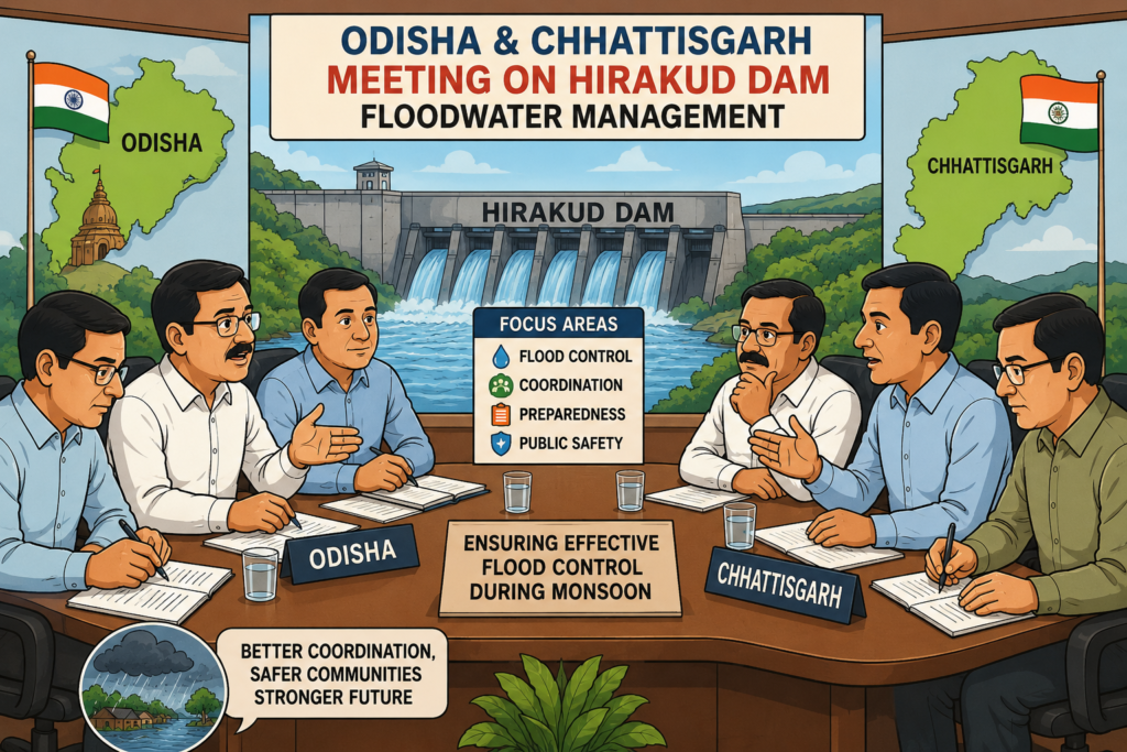 Odisha and Chhattisgarh Hold Key Meeting on Hirakud Dam Floodwater Management Ahead of Monsoon