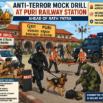 Anti-Terror Mock Drill Conducted at Puri Railway Station Ahead of Rath Yatra