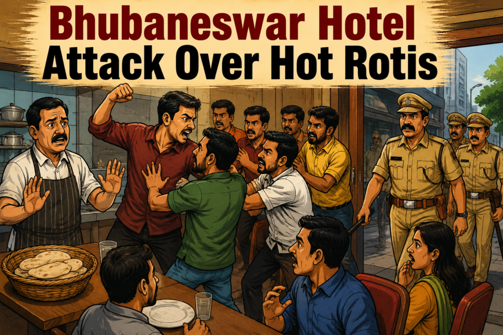 Bharatpur Police arrest two accused after alleged attack at a Bhubaneswar hotel
