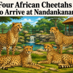African cheetahs arriving at Nandankanan Zoological Park in Bhubaneswar