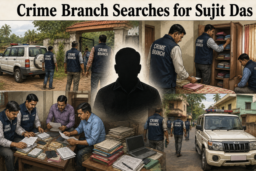 Crime Branch search for former Sarankul IIC Sujit Kumar Das in Nayagarh