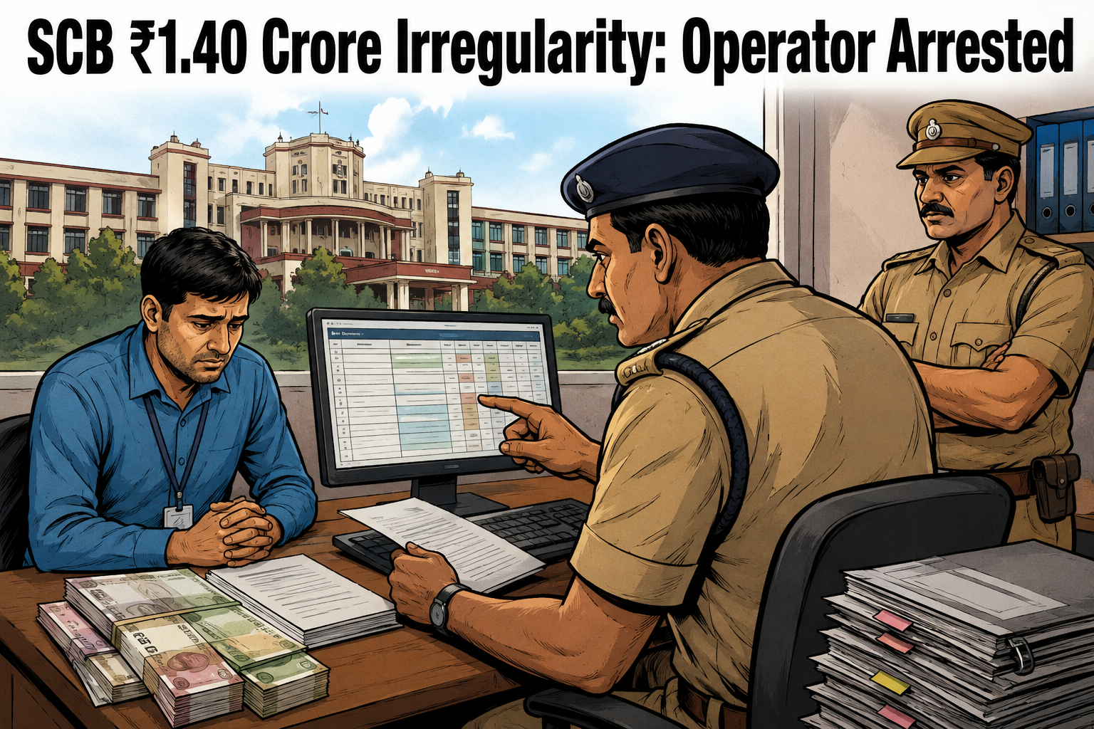 Data entry operator arrested in SCB Medical College ₹1.40 crore financial irregularity case in Cuttack
