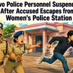 Police personnel suspended after accused escaped from Bhubaneswar Women's Police Station.