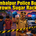 Police seize 13 grams of brown sugar during a raid near Sahu Colony in Sambalpur