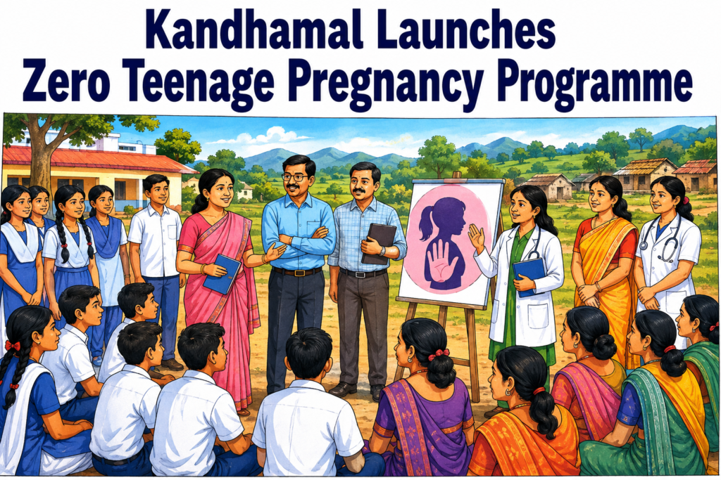 Awareness campaign on Kandhamal Zero Teenage Pregnancy programme in Odisha