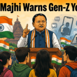 Odisha CM Mohan Charan Majhi addressing Gen-Z youth during the Har Ghar Tiranga campaign