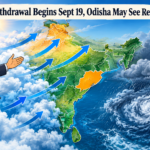 Southwest monsoon withdrawal from Odisha and Bay of Bengal weather systems