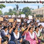 13,000 Junior Teachers Protest in Bhubaneswar for Regularisation
