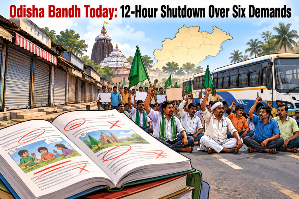 Odisha Bandh Today: 12-Hour Shutdown Over Six Demands