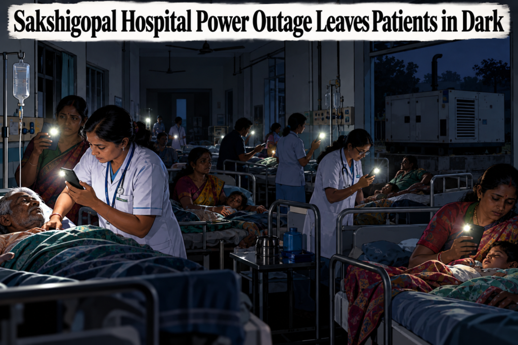 Sakshigopal Hospital Power Outage Leaves Patients in Dark
