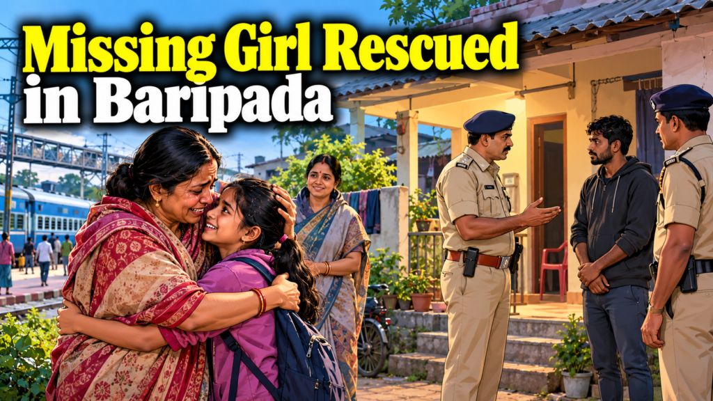 Four-Year-Old Girl Rescued After Going Missing in Baripada, Youth Detained