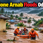Heavy rainfall linked to Cyclone Arnab has caused flooding, rising river levels and landslides across parts of southern Odisha.