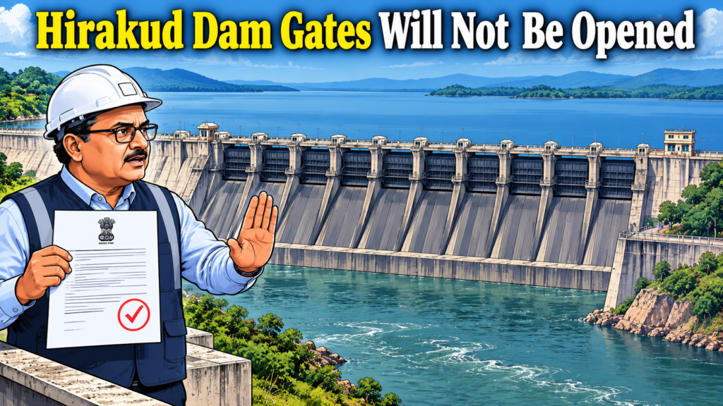 Engineer-in-Chief clarifies that Hirakud Dam gates will not be opened, ending speculation over a possible release of water.