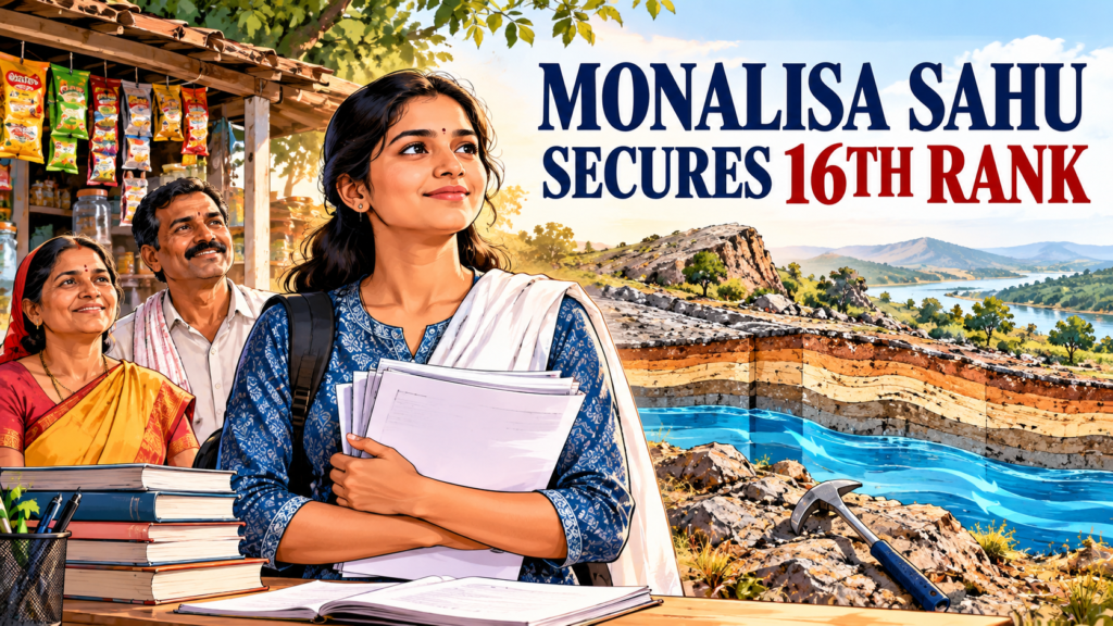 Monalisa Sahu’s achievement in the UPSC Combined Geo-Scientist Examination 2026